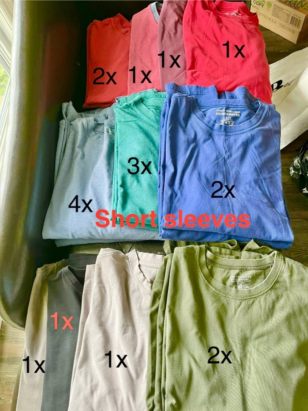 4 for $30-Sz XL Men’s 100%cotton DenverHeys tees